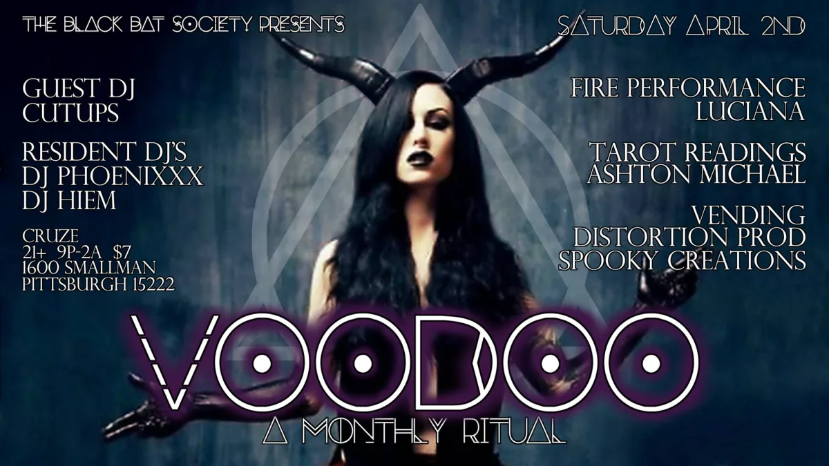 Voodoo w/ Cutups, Luciana & Ashton Michael @ Cruze Bar