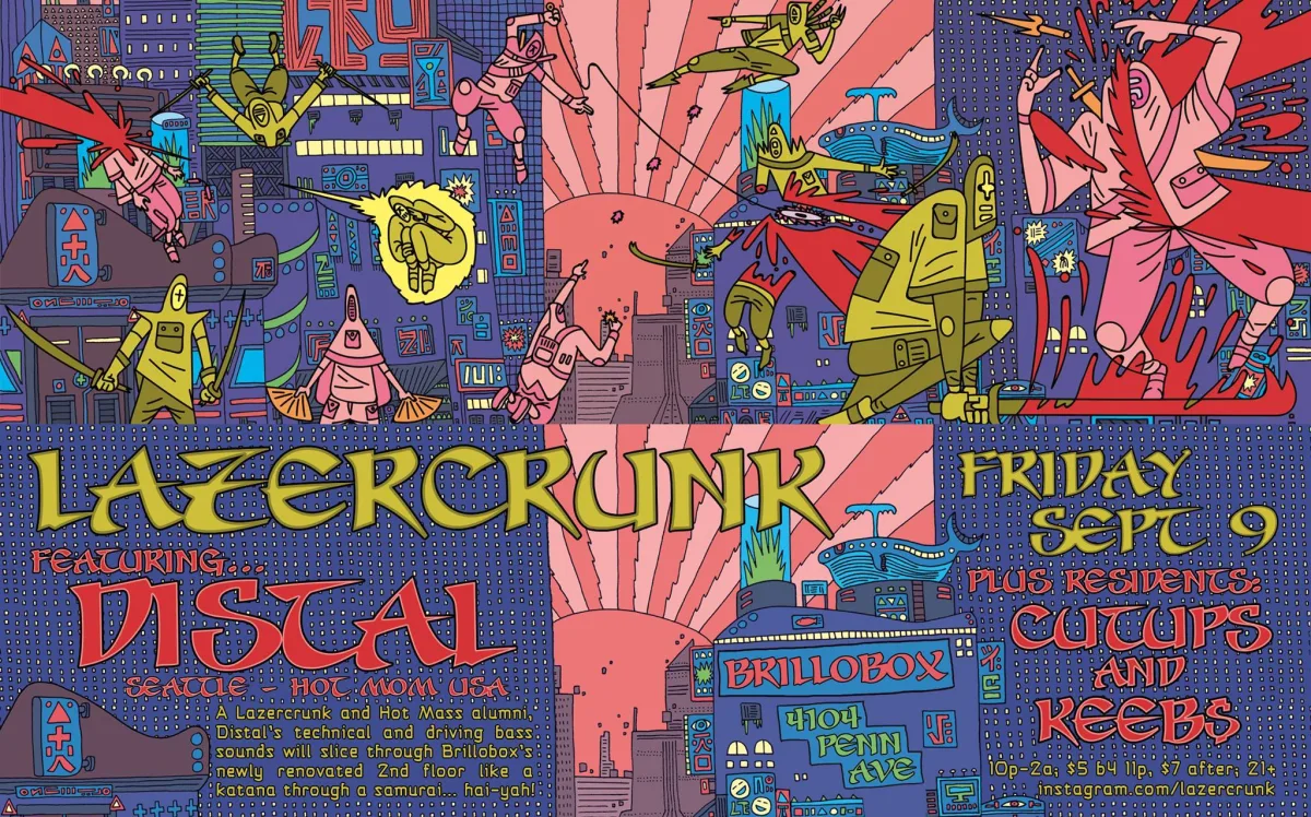  LazerCrunk w/ Distal (Seatle - Hot Mom USA) @ Brillobox