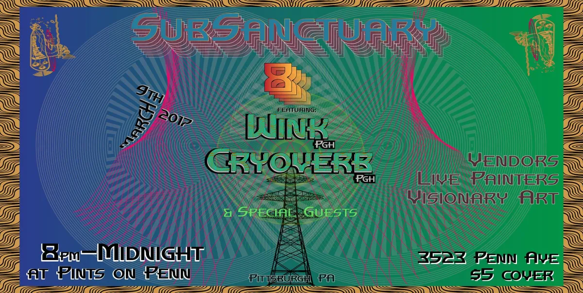 SubSanctuary 8 ft. Wink & Cryoverb at Pints on Penn @ 