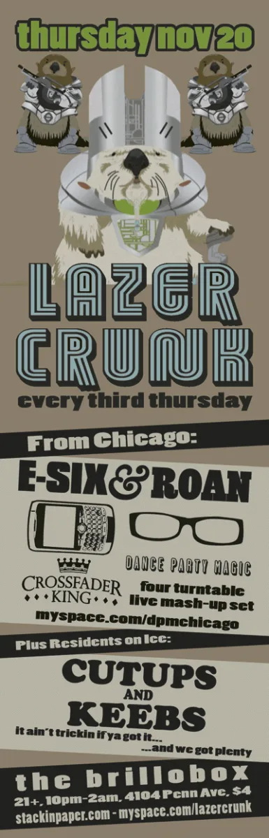 LAZERCRUNK w/ E-Six & Roan  @ Brillobox