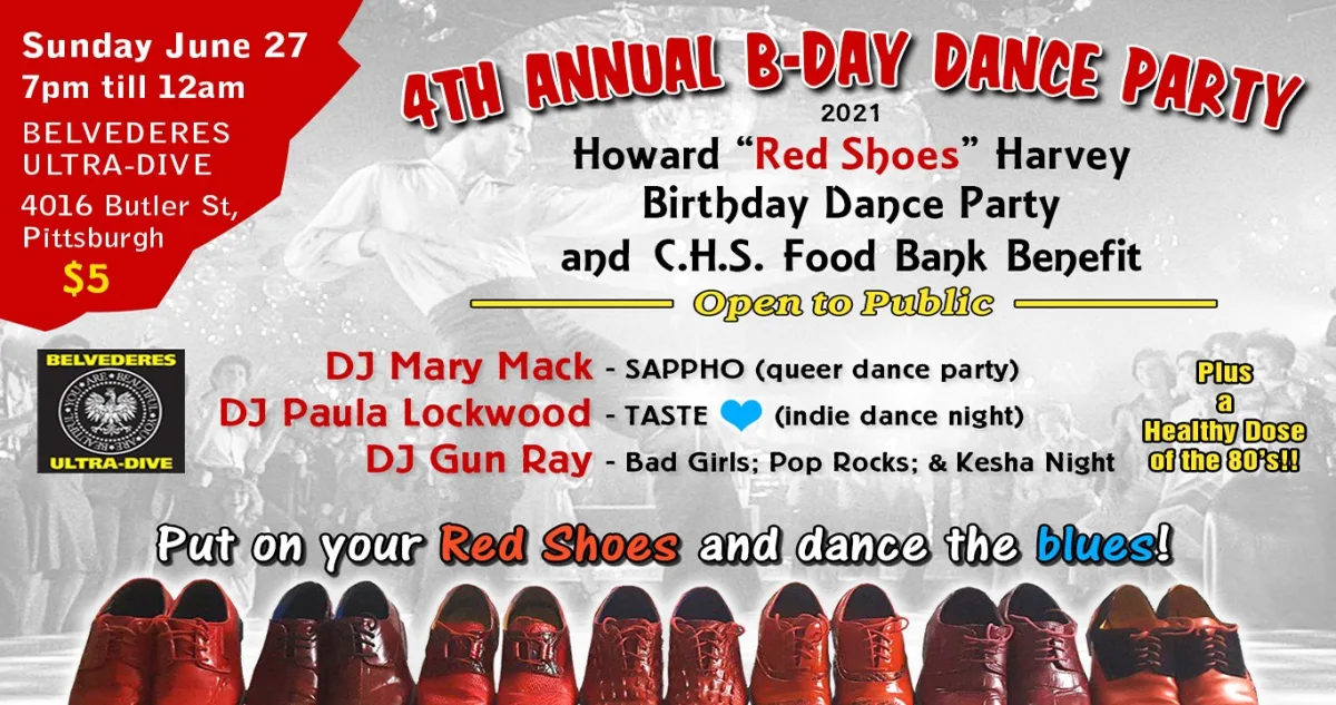 Red Shoes B-Day Dance & CHS Food Bank Fundraiser @ Belvederes