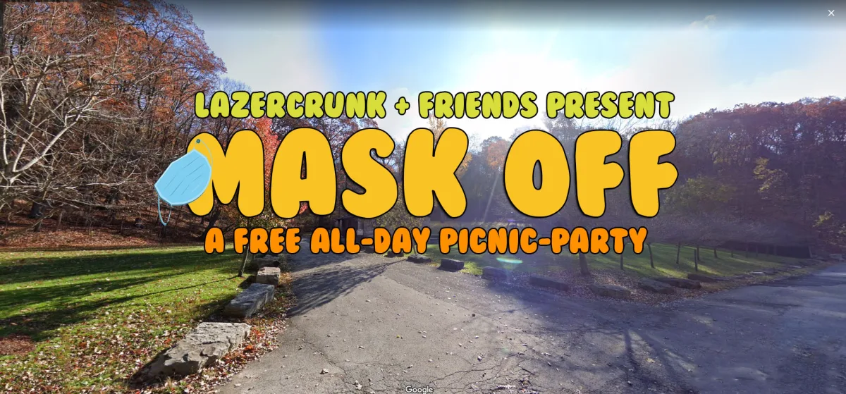MASK OFF a free picnic party in the park with Jason Burns + more @ Valley Refuge Pavilion - Riverview Park