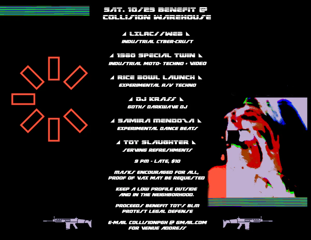 ◢Industrial techno benefit warehouse dance party◣ @ Collision
