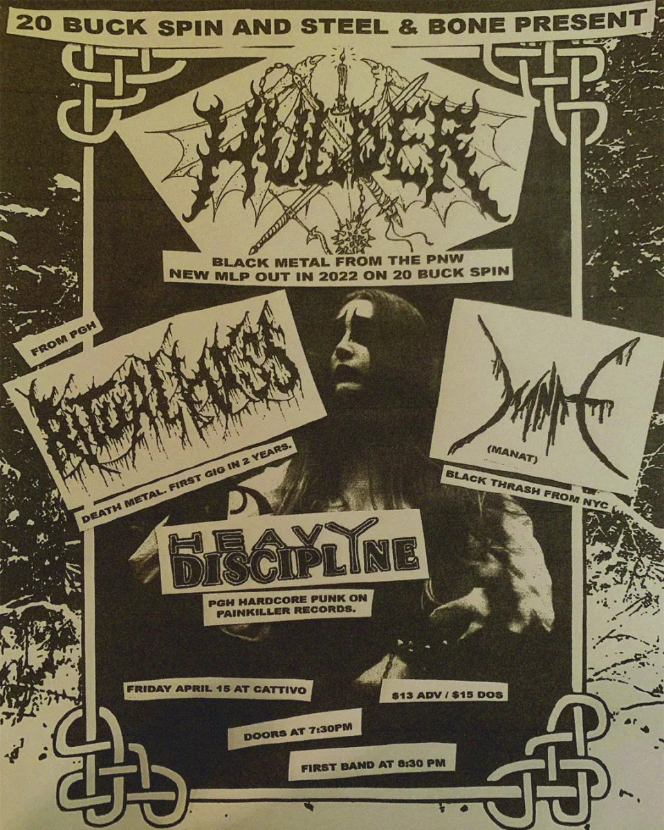 HULDER / RITUAL MASS / MANAT / HEAVY DISCIPLINE @ Cattivo