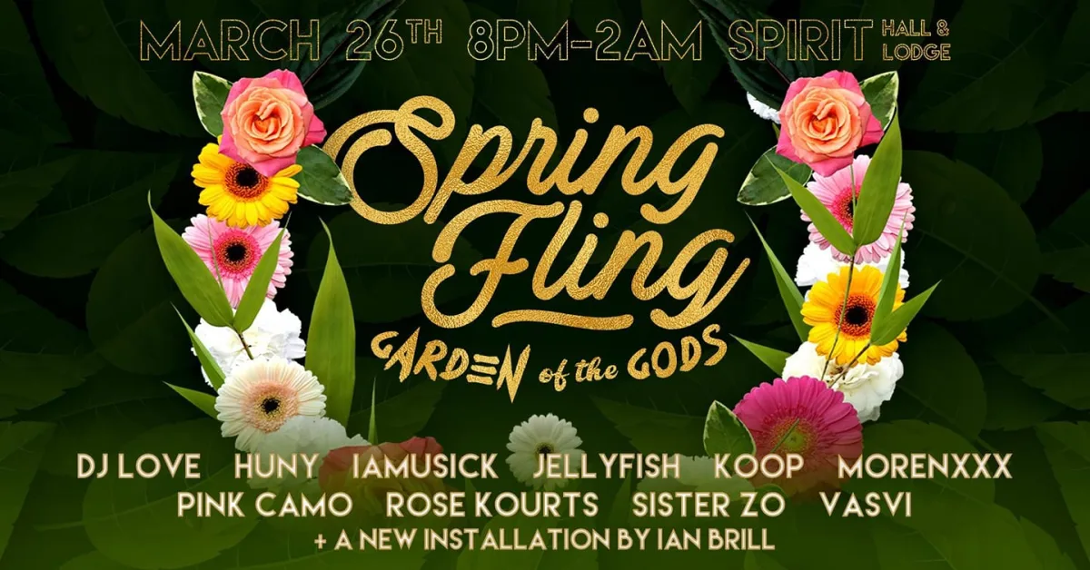 Spring Fling: Gardens of the Gods @ Spirit