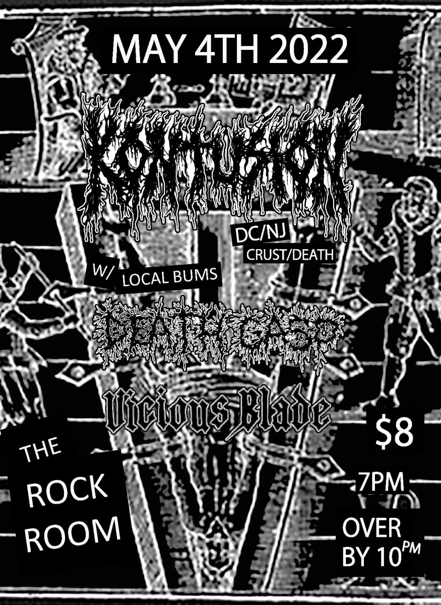 Kontusion, Death Gasp, Viscous Blade @ Rock Room