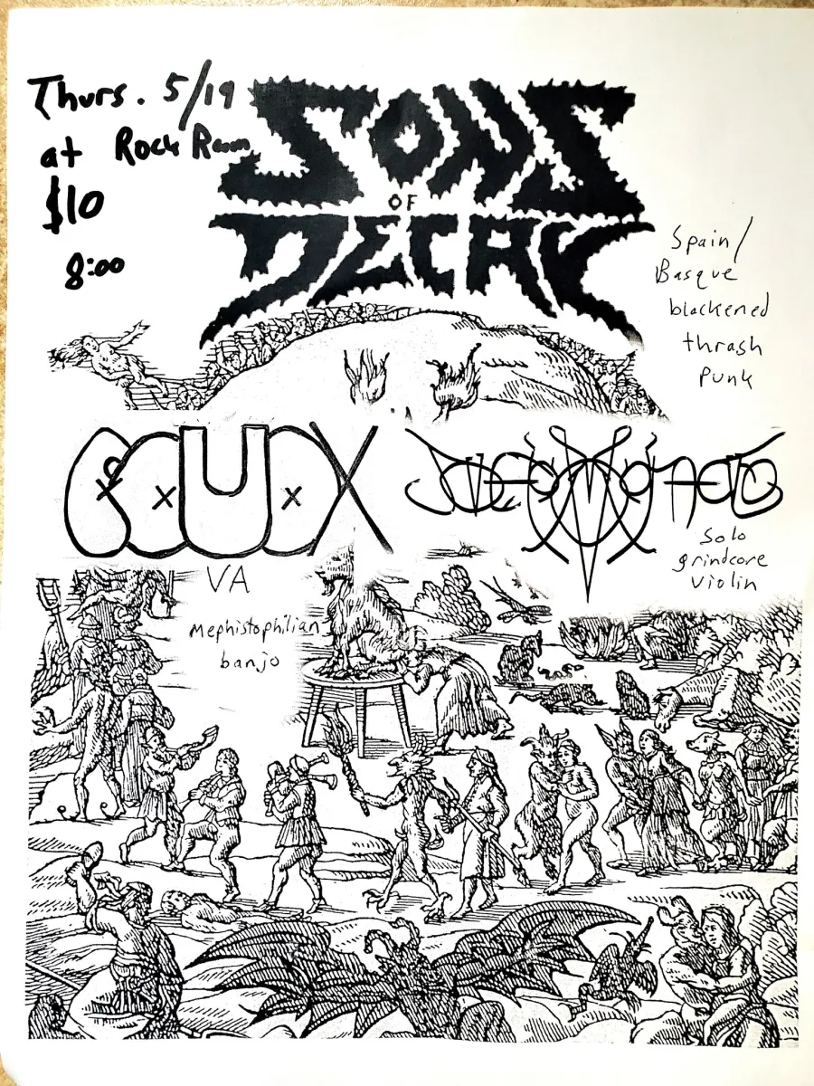 Sons of Decay (Basque/ Spain), GOUOX (VA), Joey Molinaro @ Rock Room