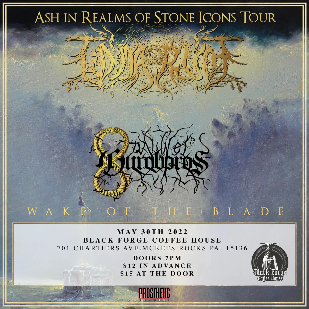 BLACK FORGE PRESENTS: TÓMARÚM / DAWN OF OUROBORUS / WAKE OF THE BLADE @ Black Forge Coffee (McKees Rocks)