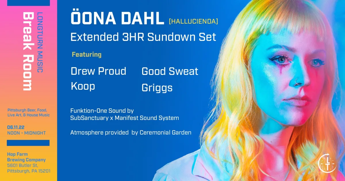Longturn Presents: Break Room w/ Öona Dahl @ Hop Farm Brewing Company