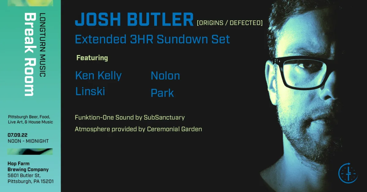 Longturn Presents: Break Room w/ Josh Butler @ Hop Farm Brewing Company