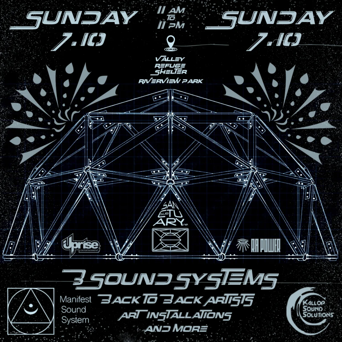 Triple System Shoutout Presented by SubSanctuary @ Valley Refuge Pavilion - Riverview Park