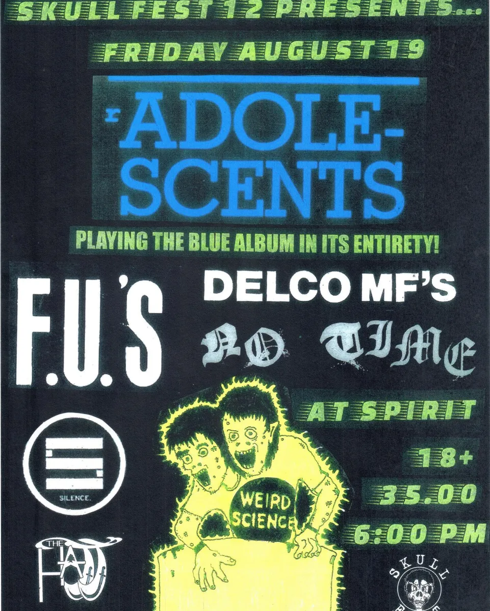 RADOLESCENTS, FUs, DELCO MFS, NO TIME, SILENCE, HAJJ @ Spirit