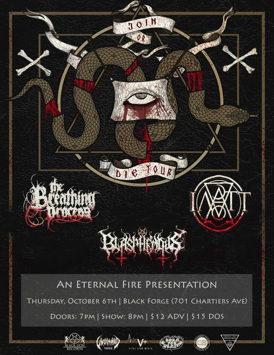 The Breathing Process / IATT / Blasphemous @ Black Forge Coffee (McKees Rocks)