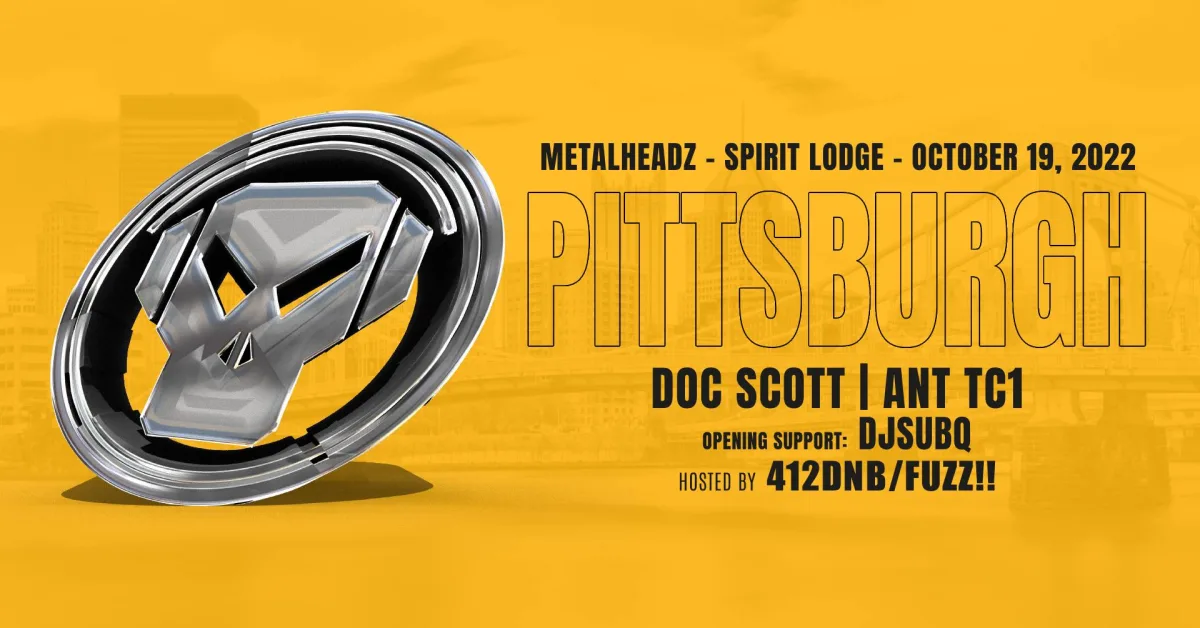 412DNB Presents: Metalheadz US Tour 2022 w/ Doc Scott | Ant TC1 @ Spirit