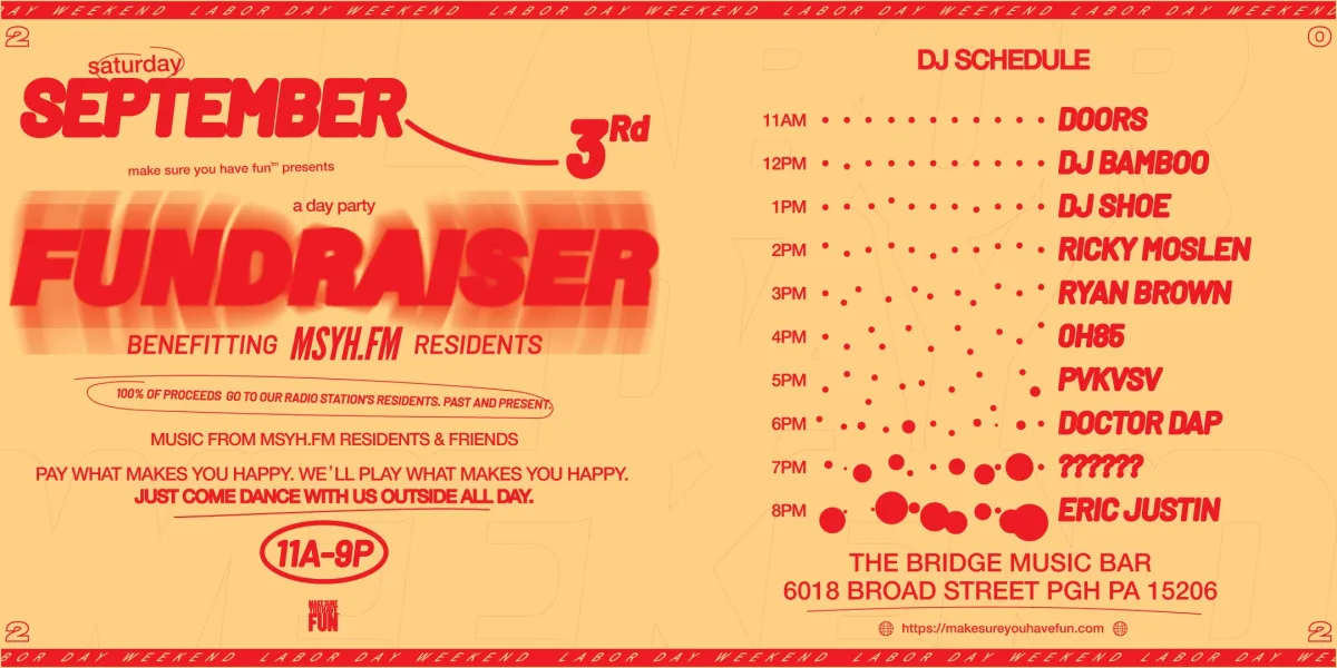 A Fundraiser For MYSH FM Residents @ The Bridge Music Bar