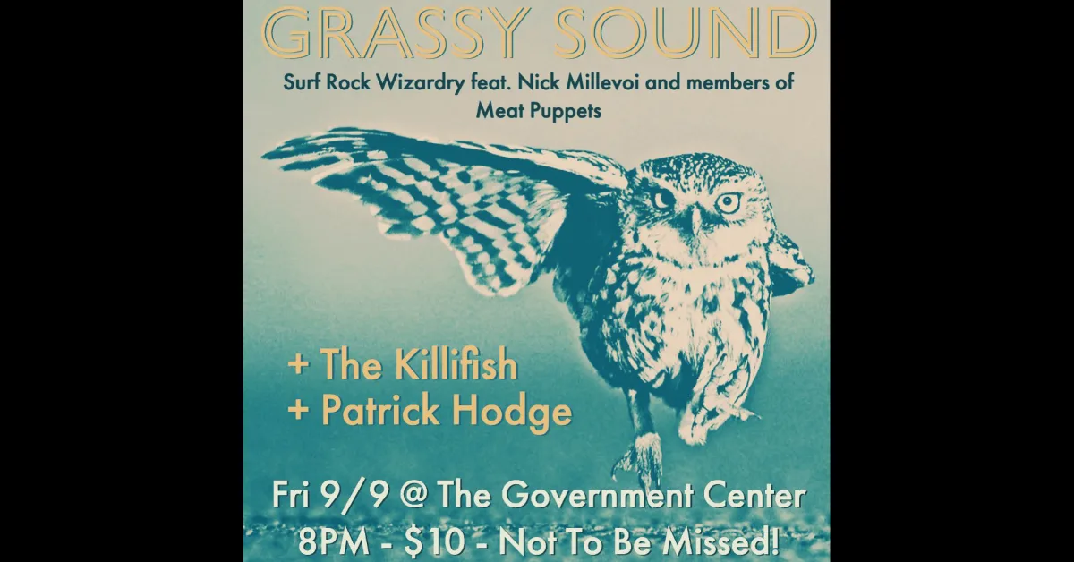 Surf rock & beyond! Grassy Sound/The Killifish/Patrick Hodge @ The Government Center