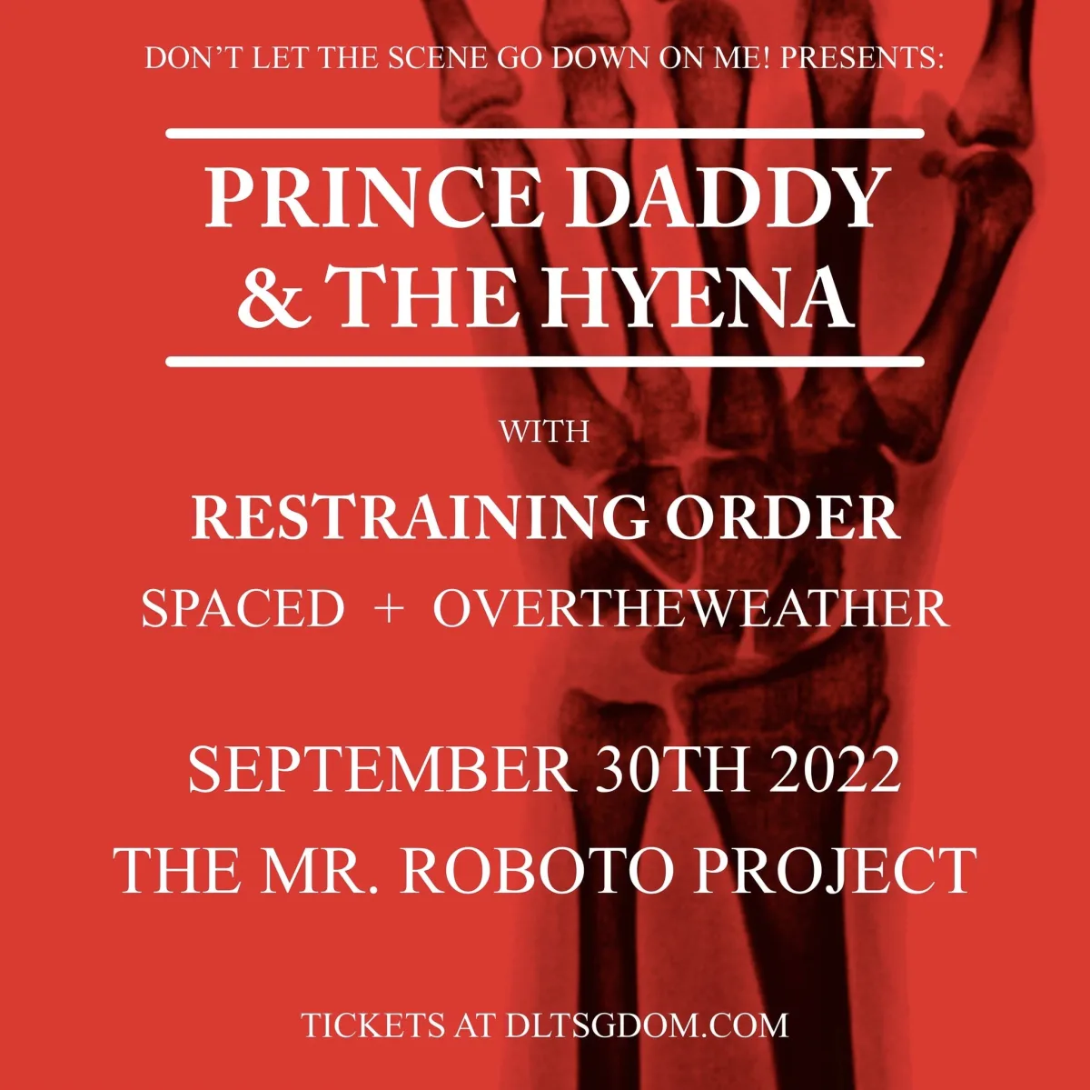 Prince Daddy & The Hyena w/ Restraining Order + Spaced + overtheweather @ Roboto Project