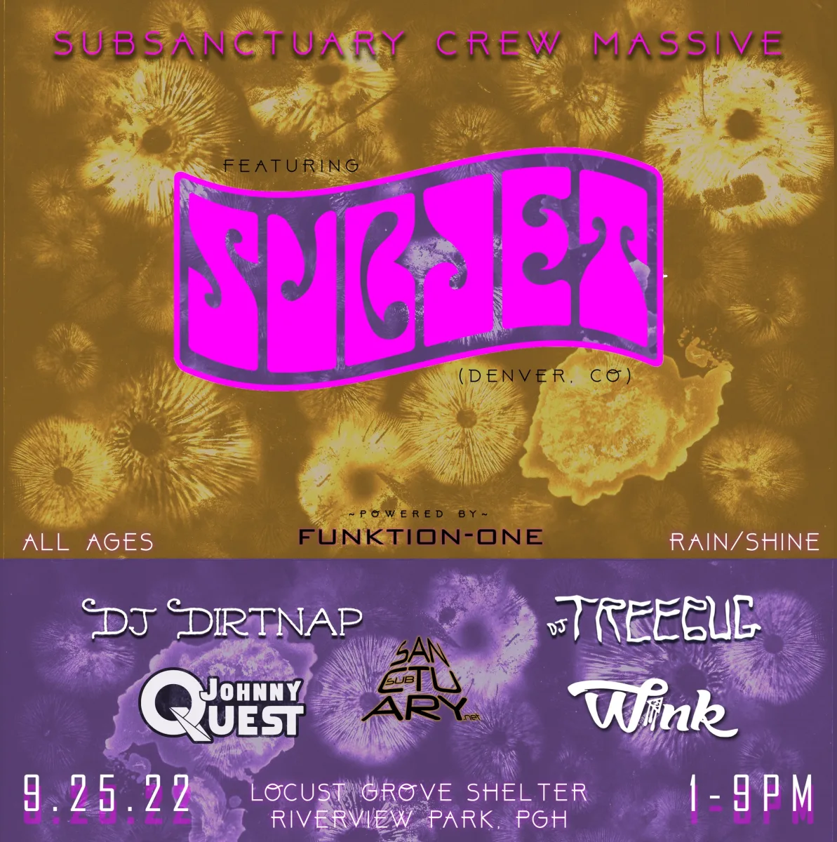 SubSanctuary Crew Massive ft. SUBJET @ Riverview Park