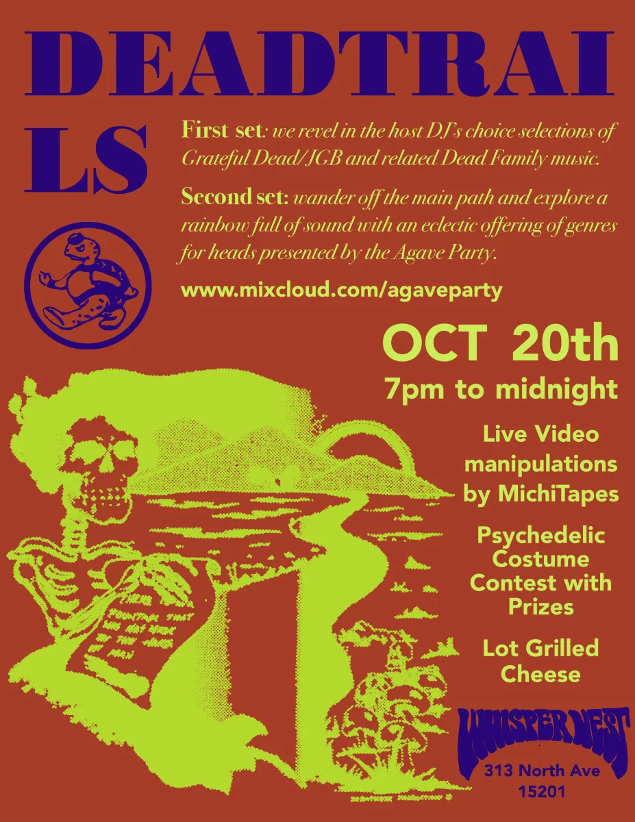 Agave Party presents: Dead Trails October 20 @ Whisper Nest