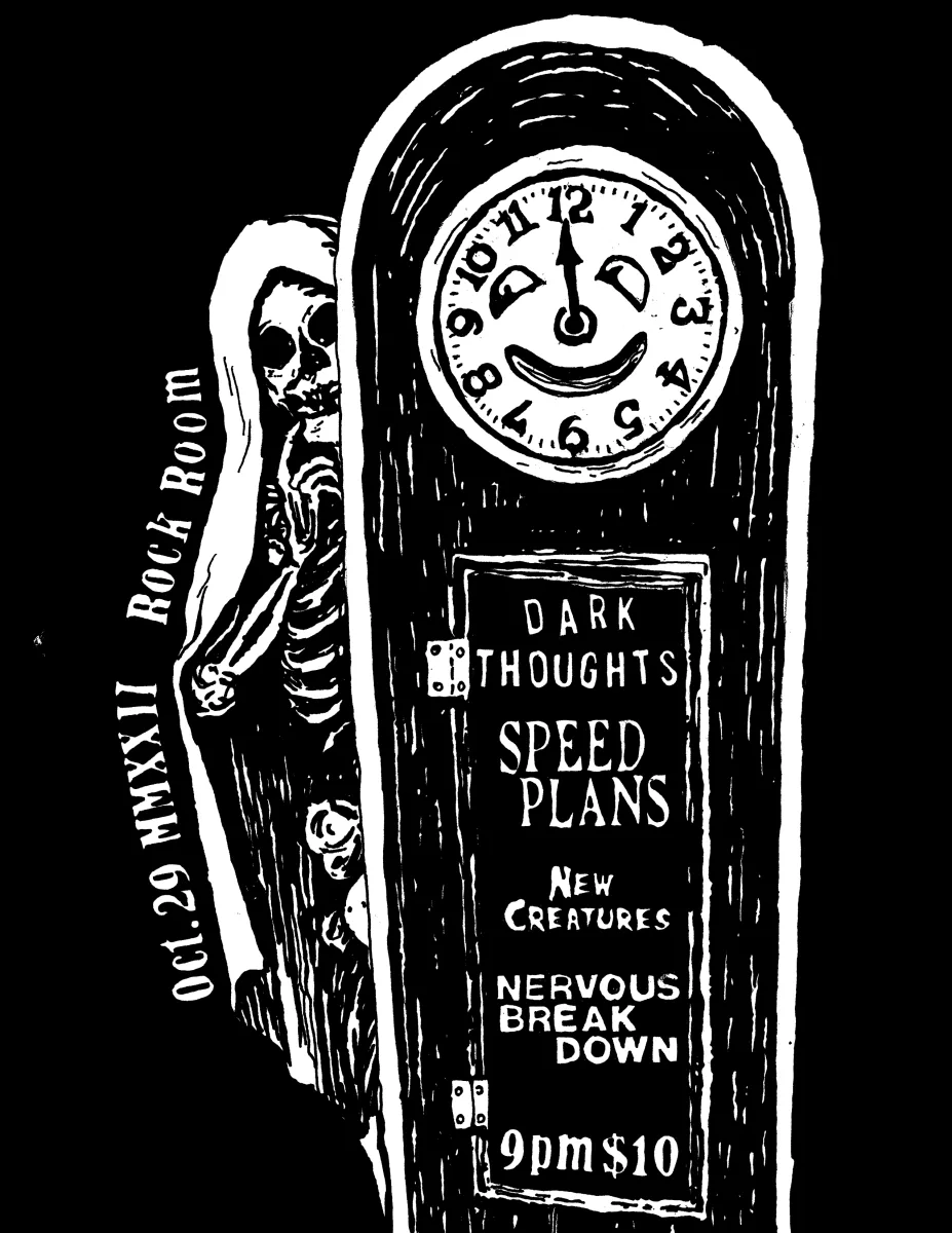 Dark Thoughts, Speed Plans, New Creatures, Nervous Break Down @ Rock Room