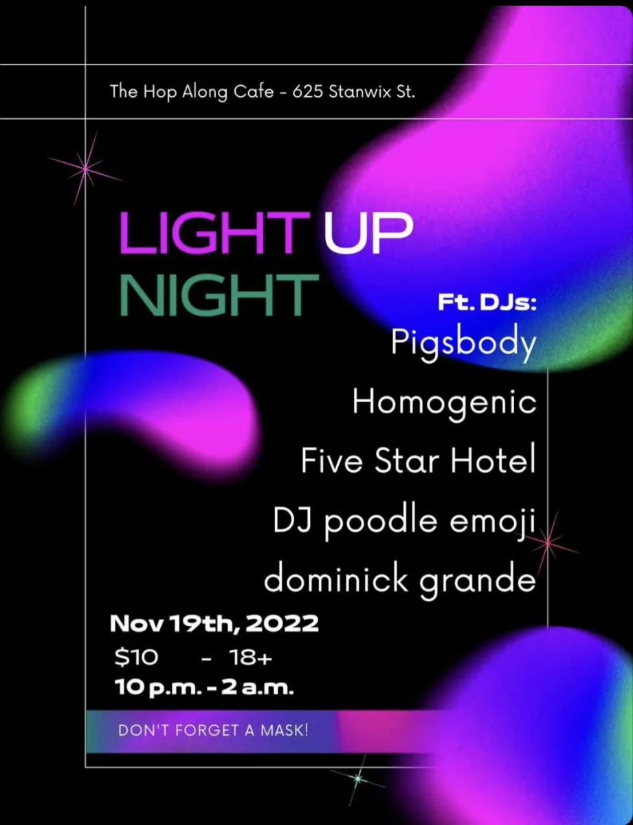 Light Up Night @ Hop Along Cafe