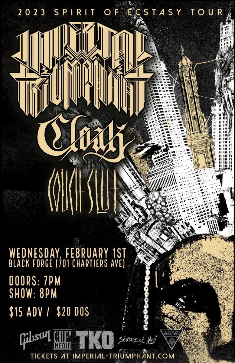 Imperial Triumphant / Cloak / Couch Slut @ Black Forge Coffee (McKees Rocks)