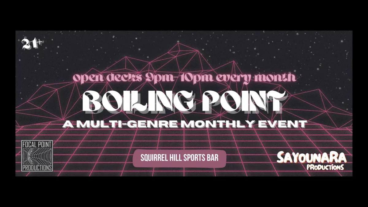 Boiling Point w/ battery low, dj treebug, partners in crime, arekusa @ Squirrel Hill Sports Bar