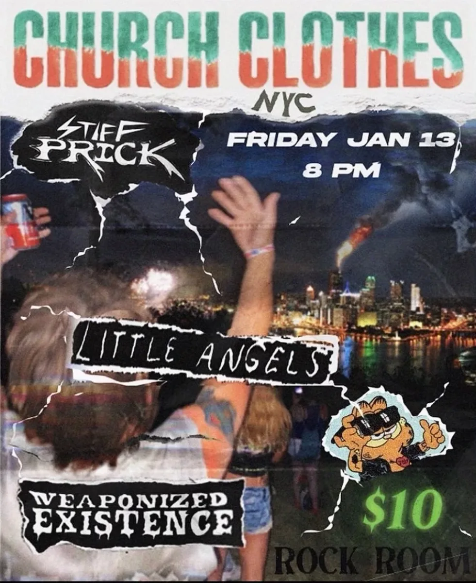 Church Clothes (NYC), Stiff Prick, Little Angels, Weaponized Existence @ Rock Room