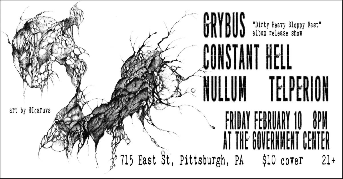 Nullum, Constant Hell, Grybus (album release show) & Telperion @ The Government Center