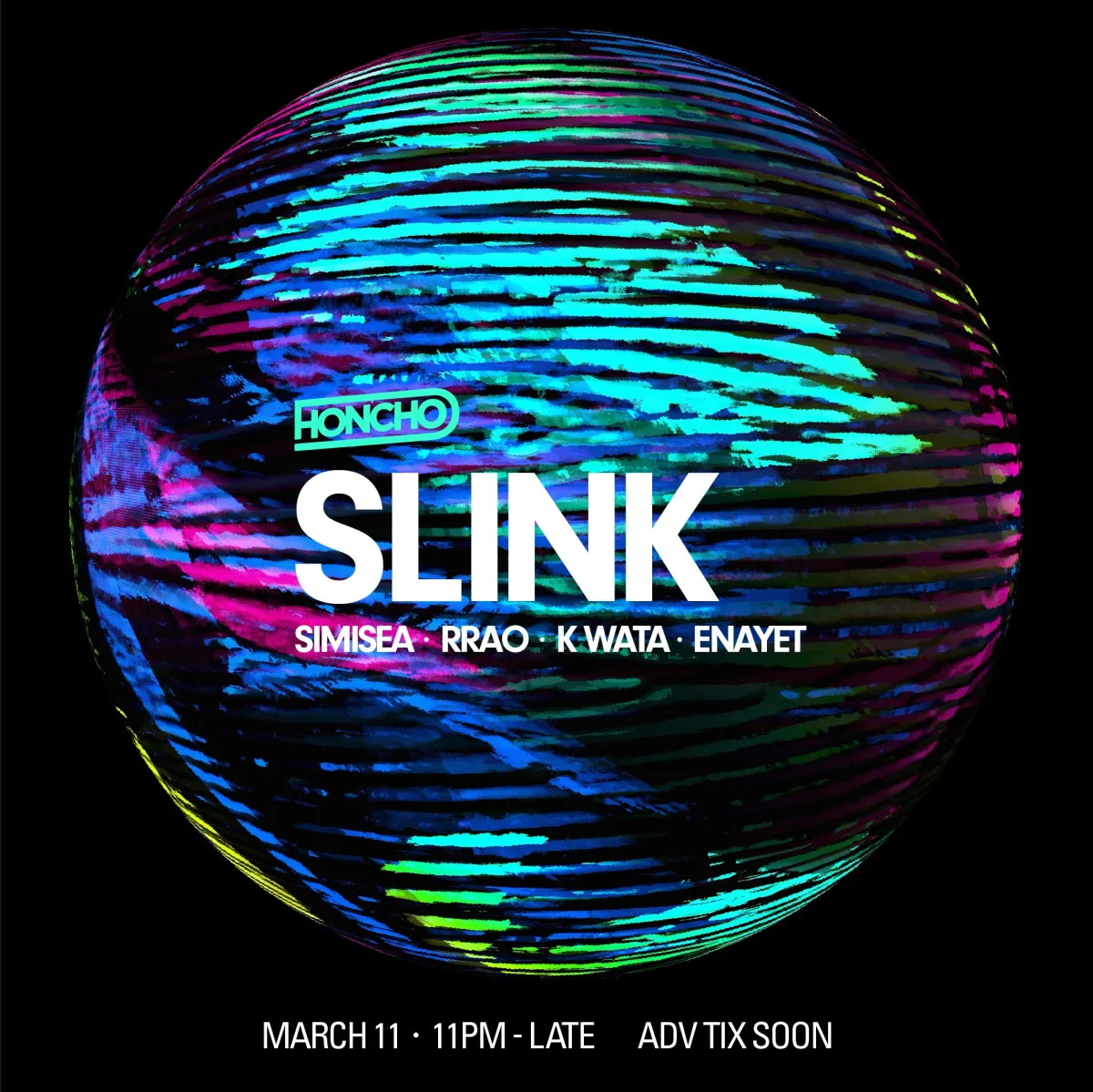 Honcho pres SLINK (Simisea, rrao, K Wata, Enayet) @ Club Pittsburgh