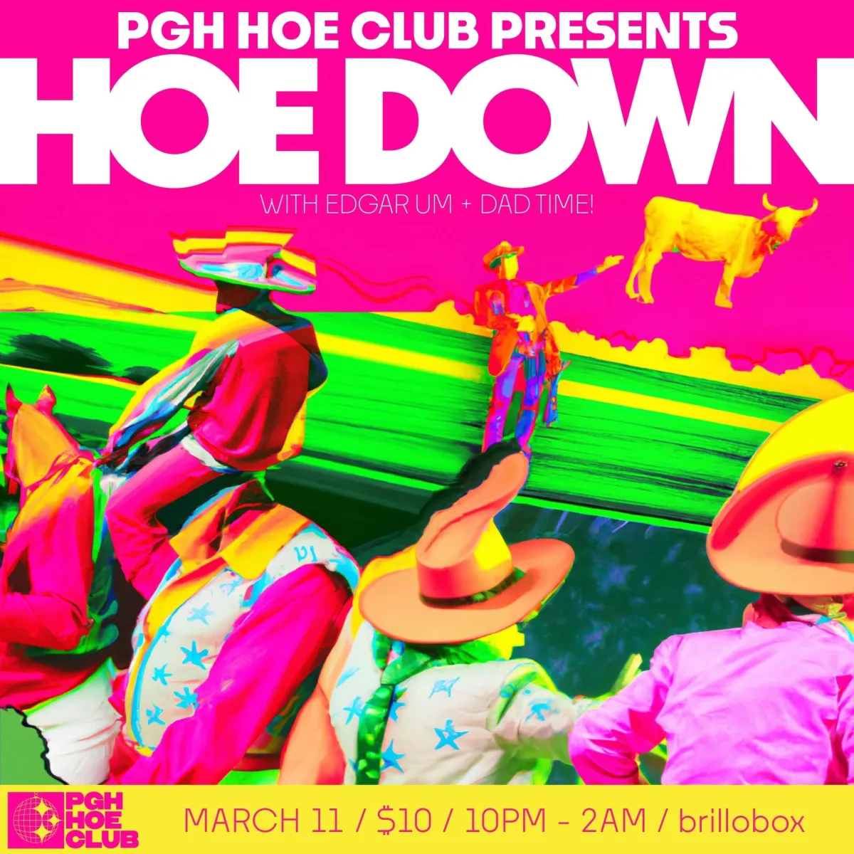 HOE DOWN featuring DJ DAD TIME! & EDGAR UM @ Brillobox