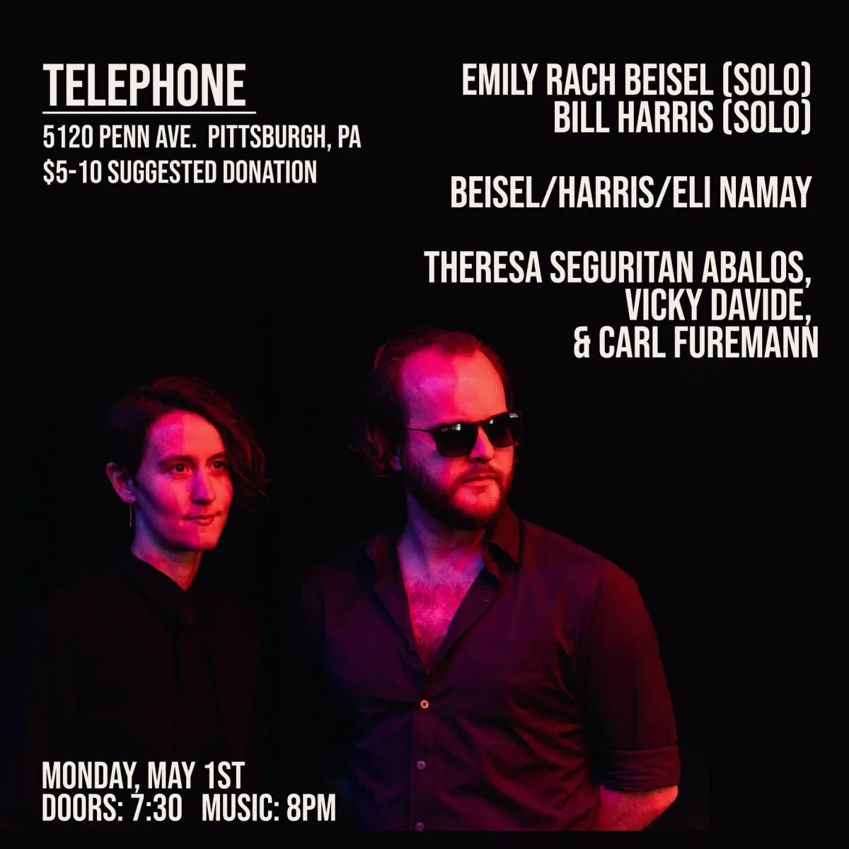 Emily Beisel, Bill Harris (Chi), & Eli Namay at Telephone w/ Abalos, Davide, & Furemann @ Telephone
