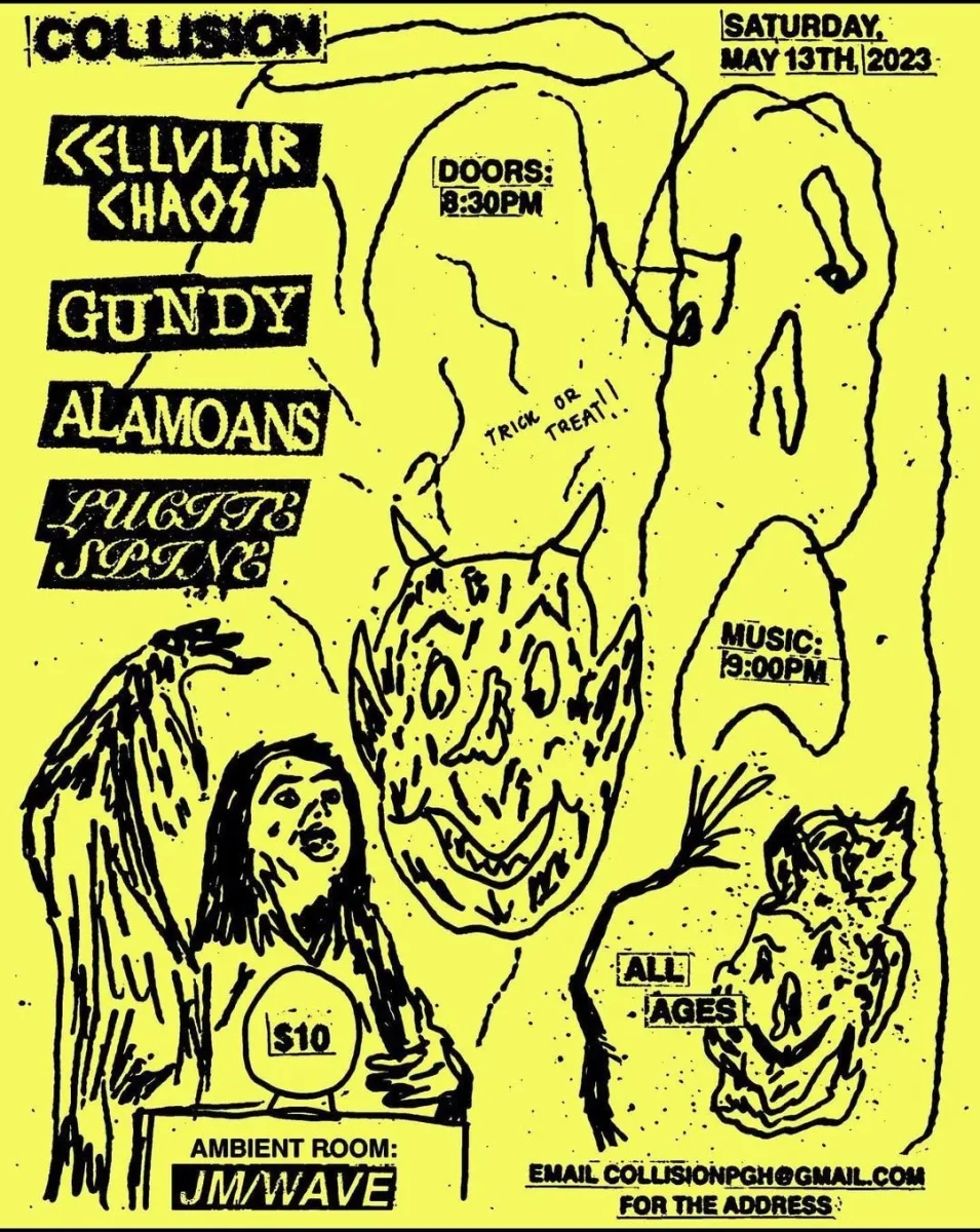 CELLULAR CHAOS (NY) with GUNDY, ALAMOANS, LUCITE SPINE, and JM/WAVE @ Collision