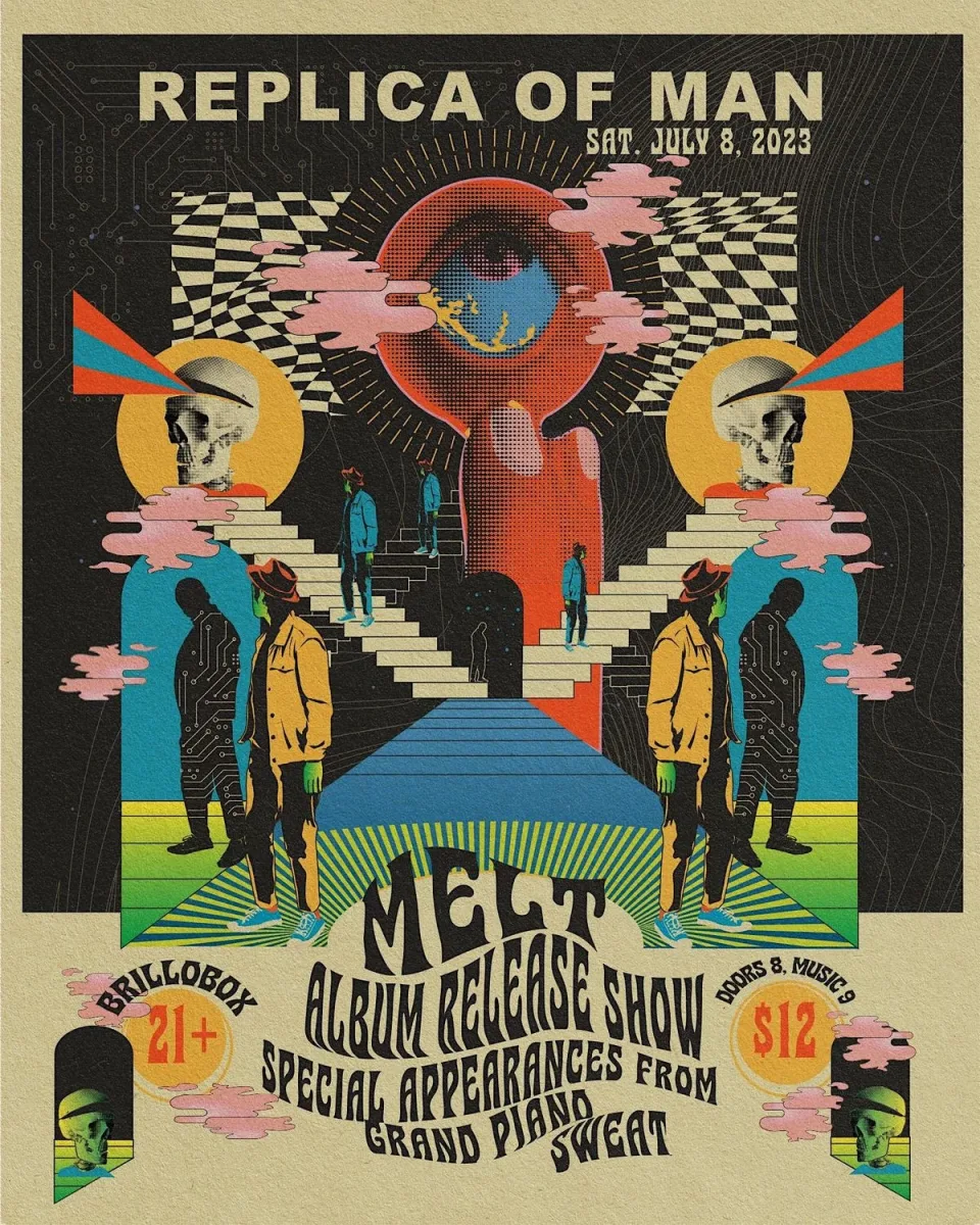 MELT "Replica of Man" Album Release Show Featuring SWEAT and GRAND PIANO @ Brillobox