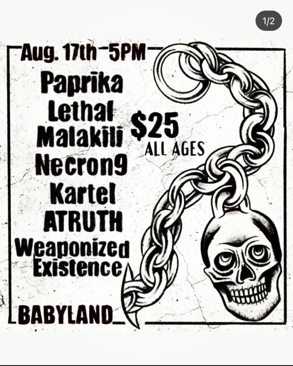 SKULL FEST PRESENTS PAPRIKA & LETHAL @ Babyland