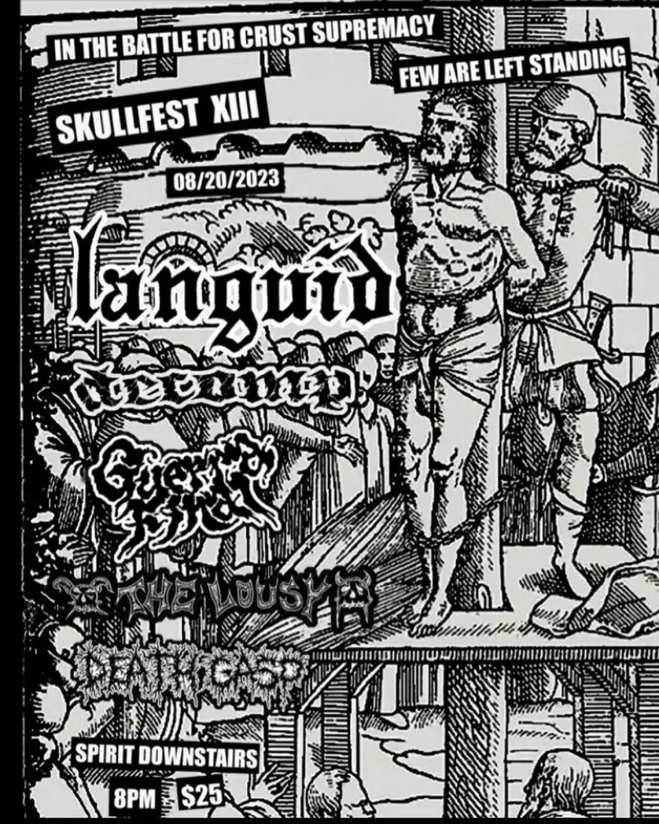 Languid, Decmp, Guerra Final, The Lousy, Death Gasp @ Spirit