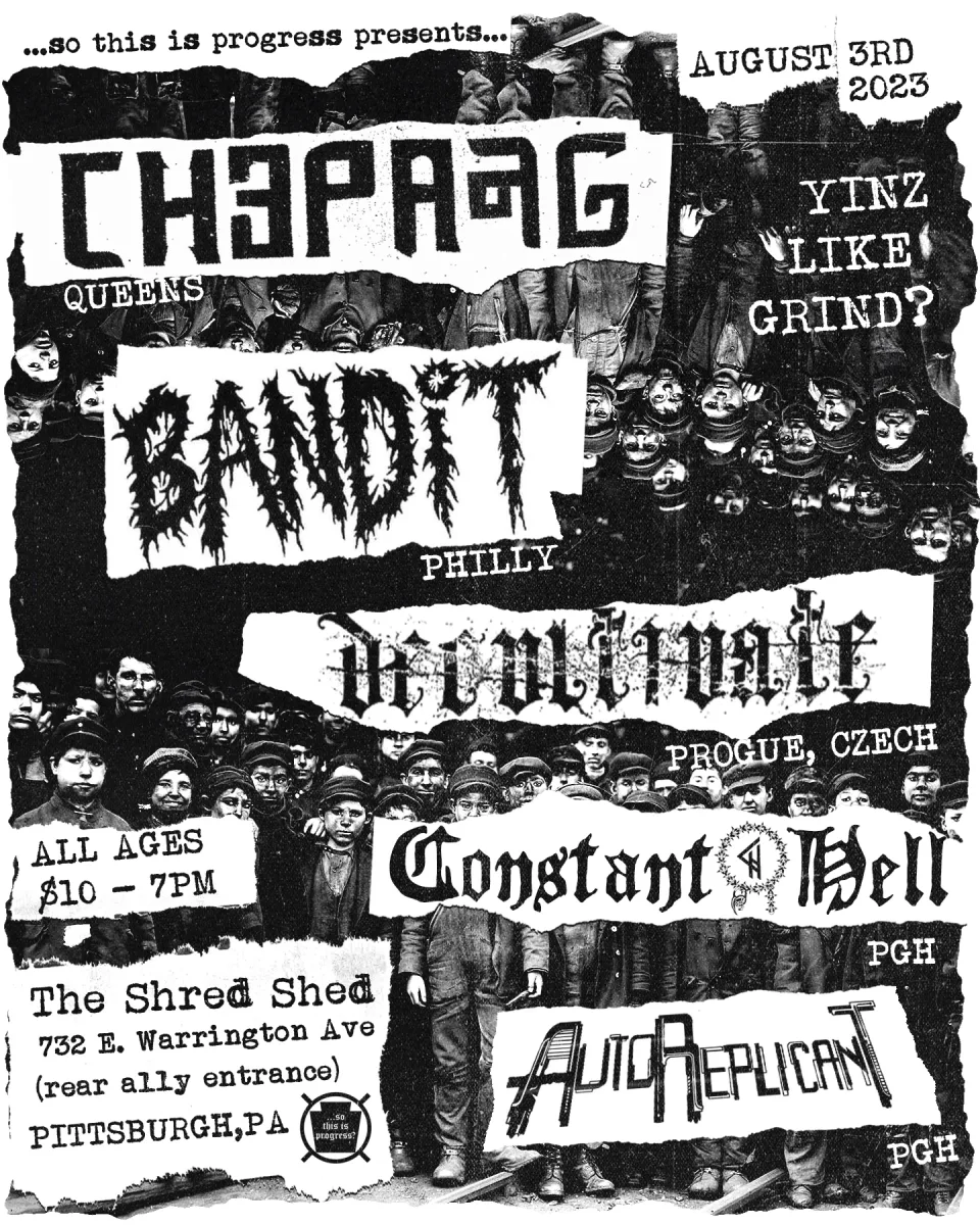 CHEPANG - BANDIT - DECULTIVATE - CONSTANT HELL - AUTO REPLICANT @ Shred Shed