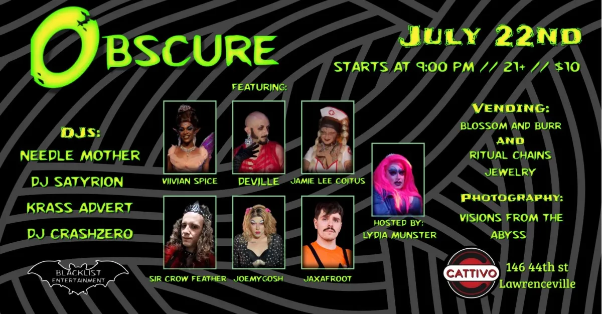Obscure {July 22nd} @ Cattivo