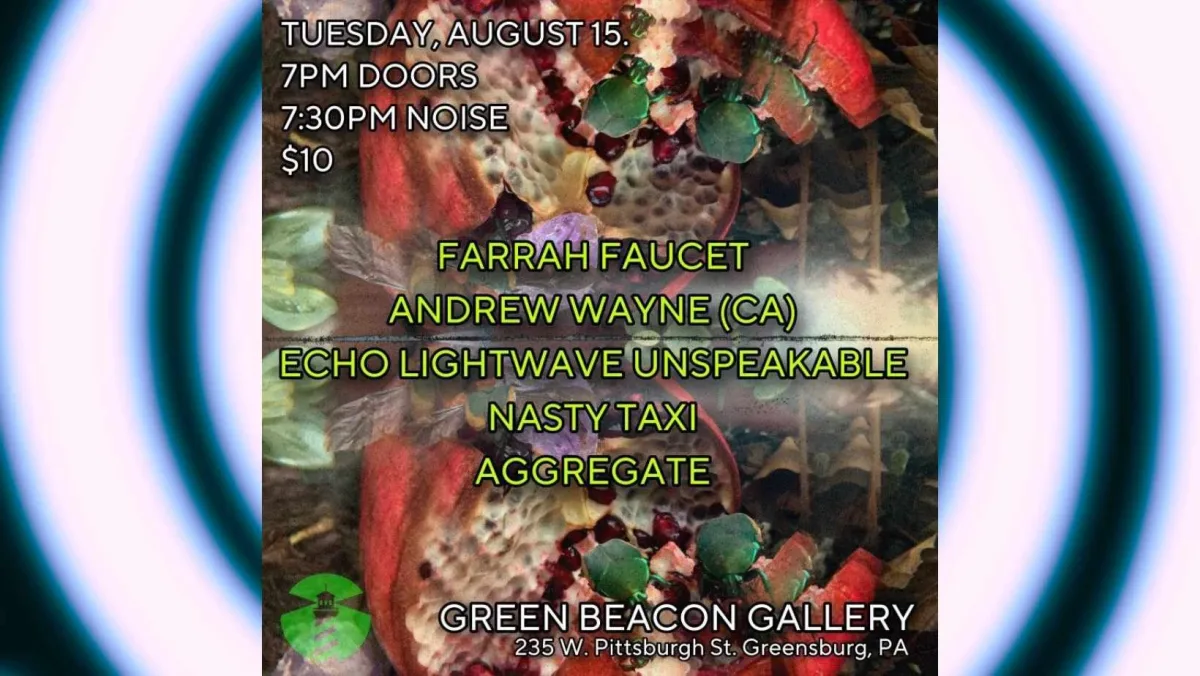 Noise Show - Farrah Faucet, Andrew Wayne, Echo Lightwave Unspeakable, Nasty Taxi, Aggregate @ Green Beacon Gallery