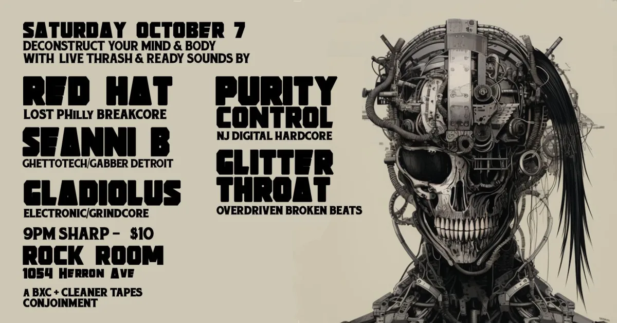 RedHat (Philly), Purity Control, GlitterThroat, Gladiolus, Seanni B @ Rock Room
