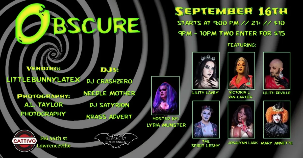Obscure {September 16th} @ Cattivo