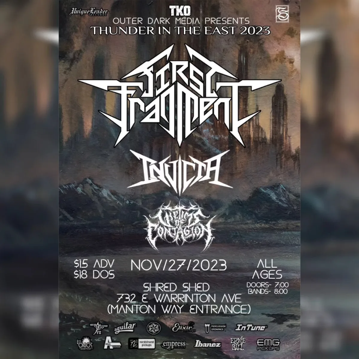 First Fragment/ Invicta / Victims of Contagion @ Shred Shed