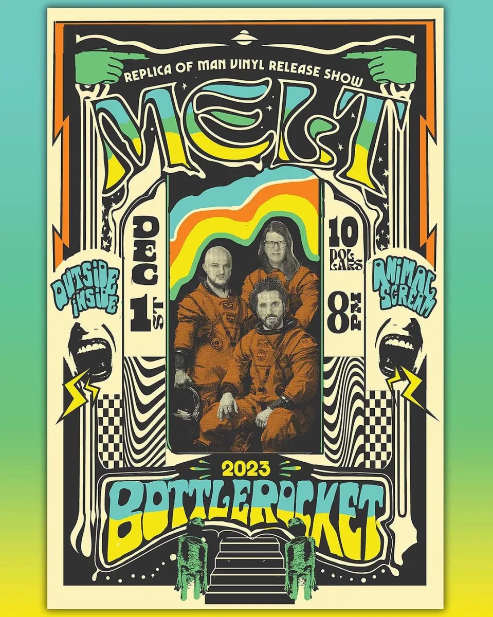 MELT's REPLICA OF MAN  with support from ANIMAL SCREAM & OUTSIDE INSIDE @ Bottlerocket Social Hall