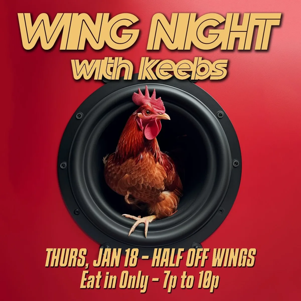 WING NIGHT w/ Keebs @ Spirit