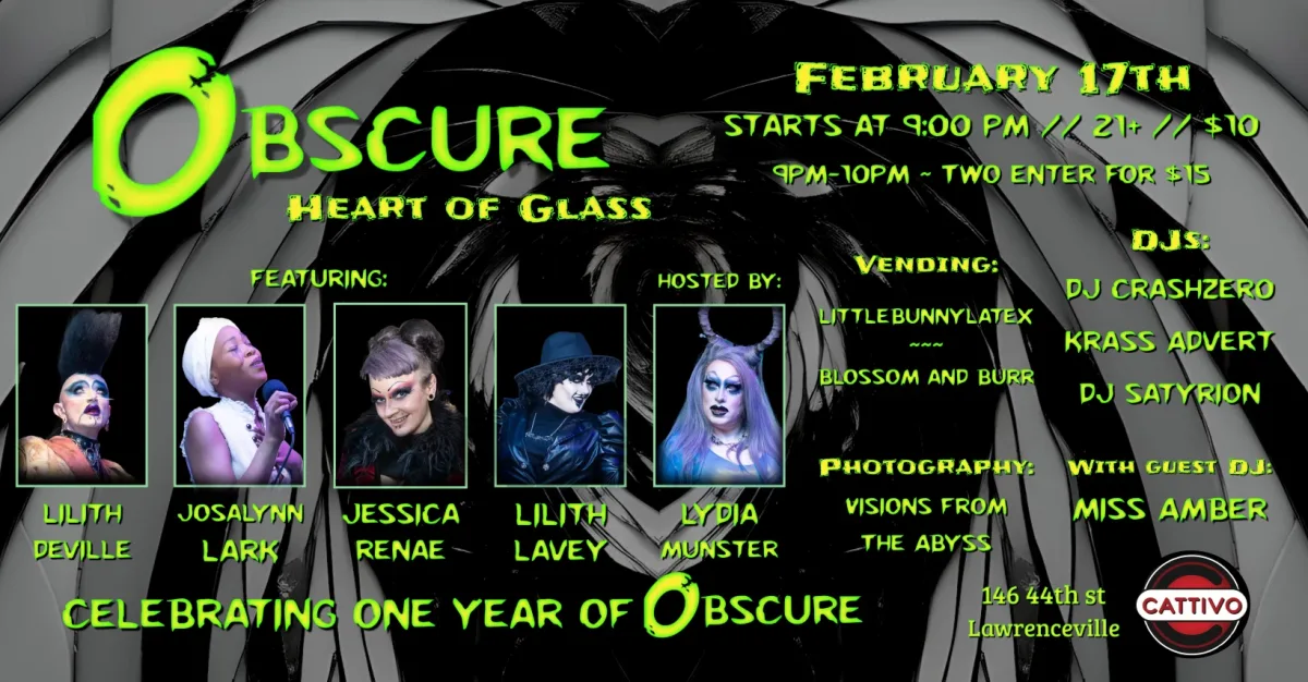 Obscure: Heart of Glass @ Cattivo
