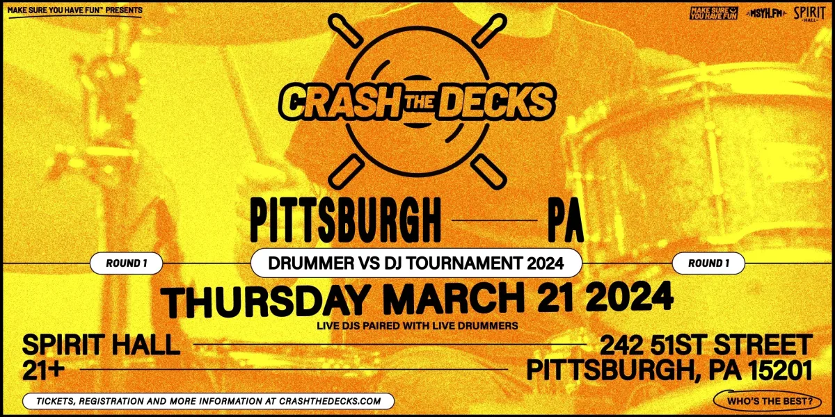 Crash the Decks: Drummer vs DJ Tournament 2024 | Round 1 @ Spirit