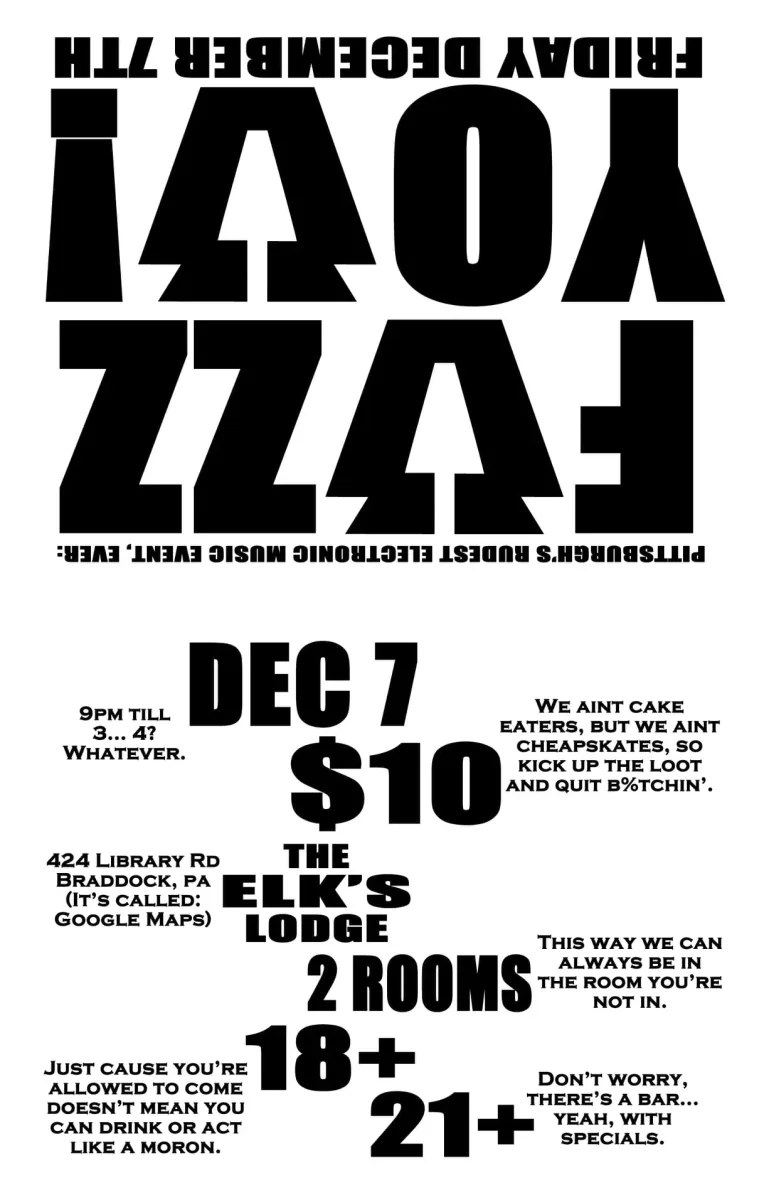 FUZZ YOU w/ Commix (UK) @ Braddock Elk's Lodge