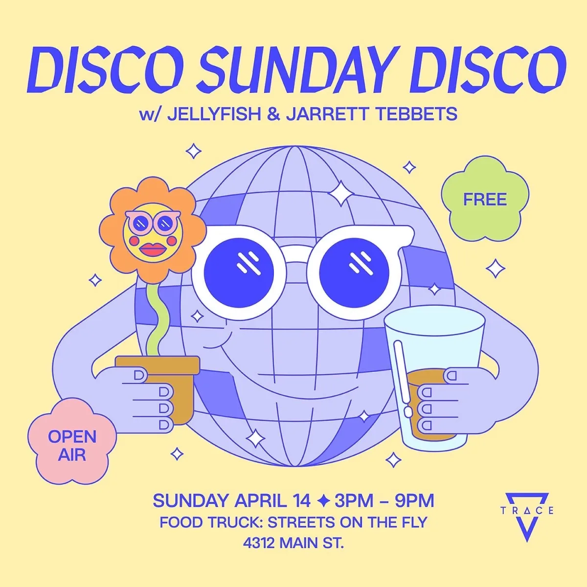 Disco Sunday Disco w/ Jarrett Tebbets and Jellyfish @ Trace Brewing