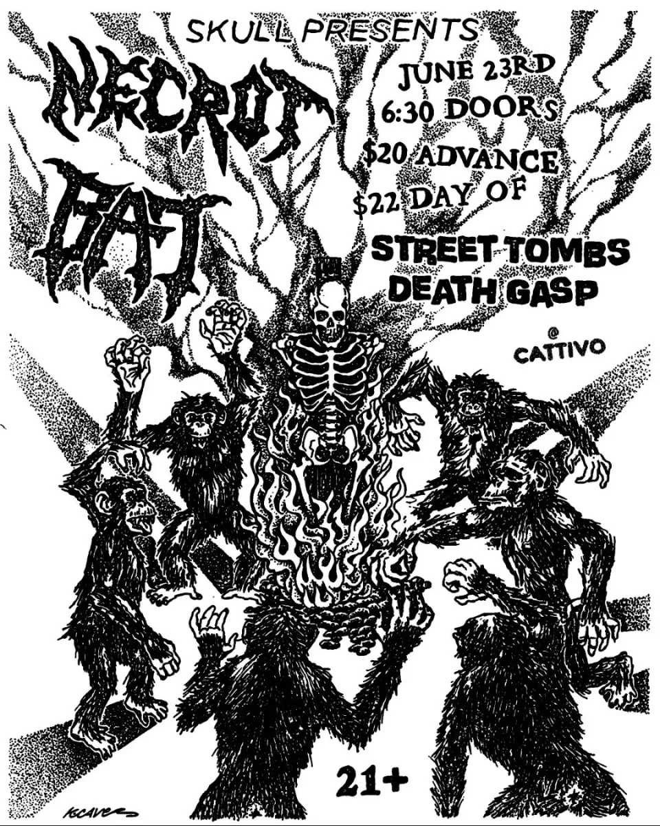 Necrot, BAT,  Street Tombs, Death Gasp @ Cattivo