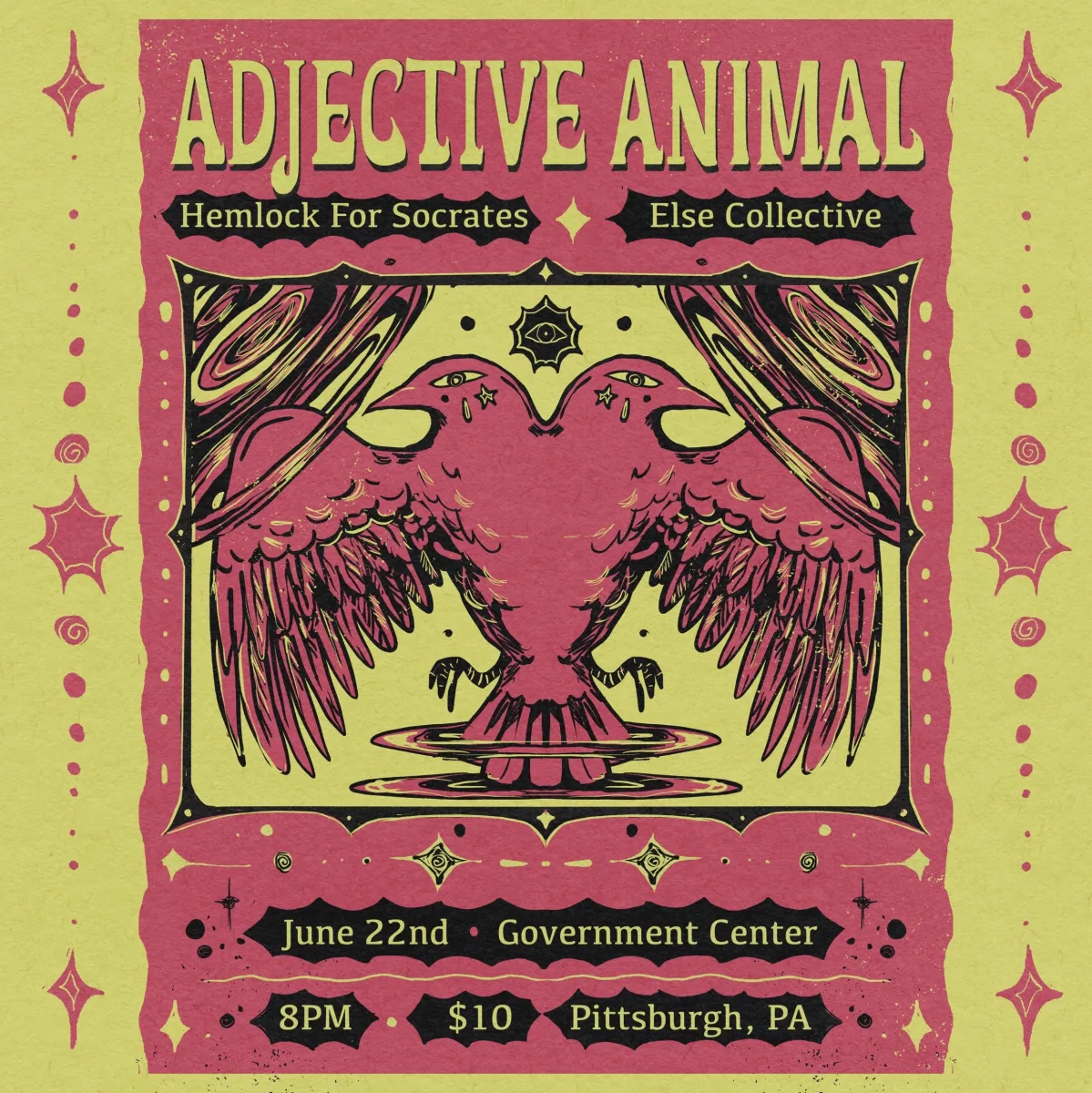 Adjective Animal / Hemlock For Socrates / Else Collective @ The Government Center